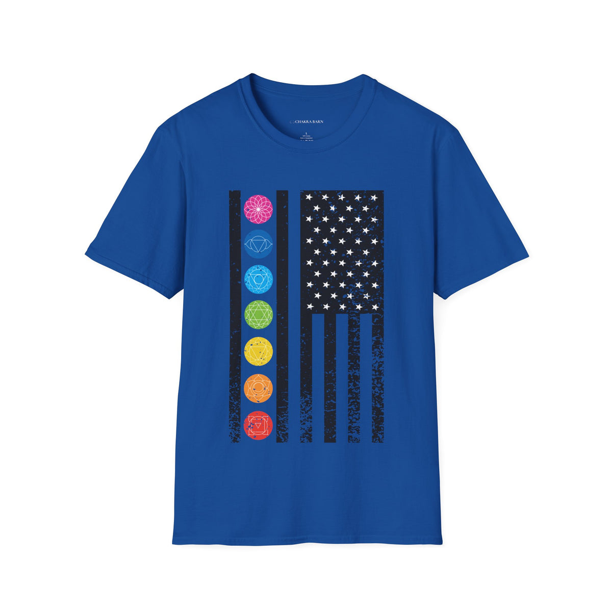 Monochrome Chakra US Flag