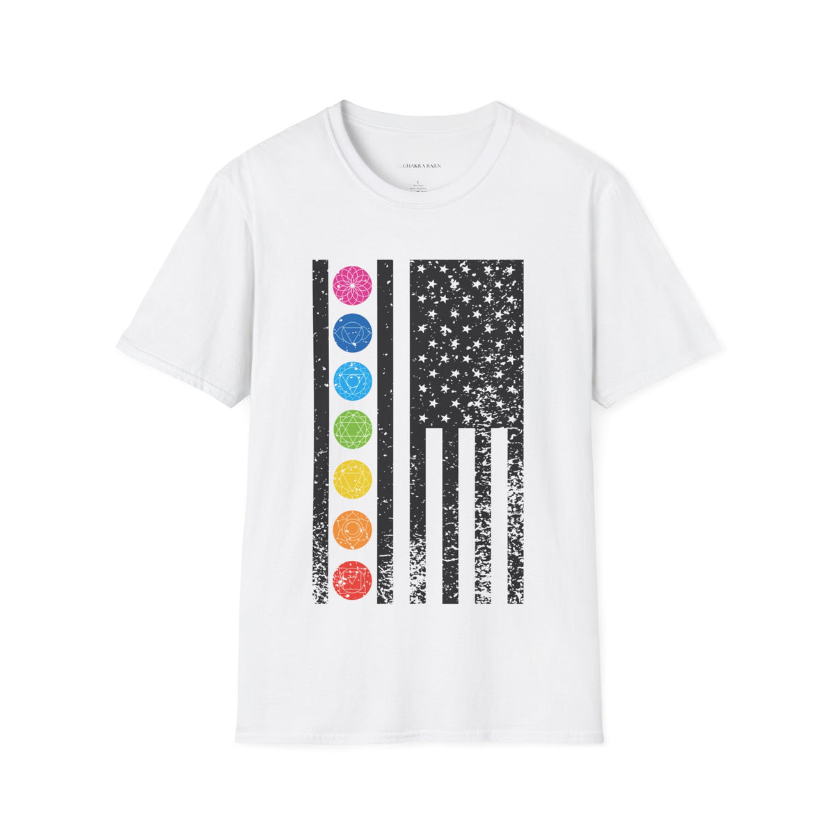 Monochrome Chakra US Flag